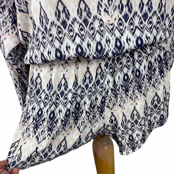 Eberjey Rumba Reed Short Romper Ikat Pink Blue M/L - Picture 5 of 11